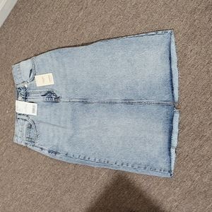New Mango Denim Midi skirt